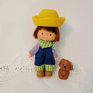 Vintage Huckleberry Pie Doll with Pupcake Pet from Strawberry Shortcake 1979